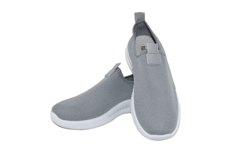 Famous Shoes Γυναικεία Slip-On σε Γκρι Χρώμα W22008-4-GREY