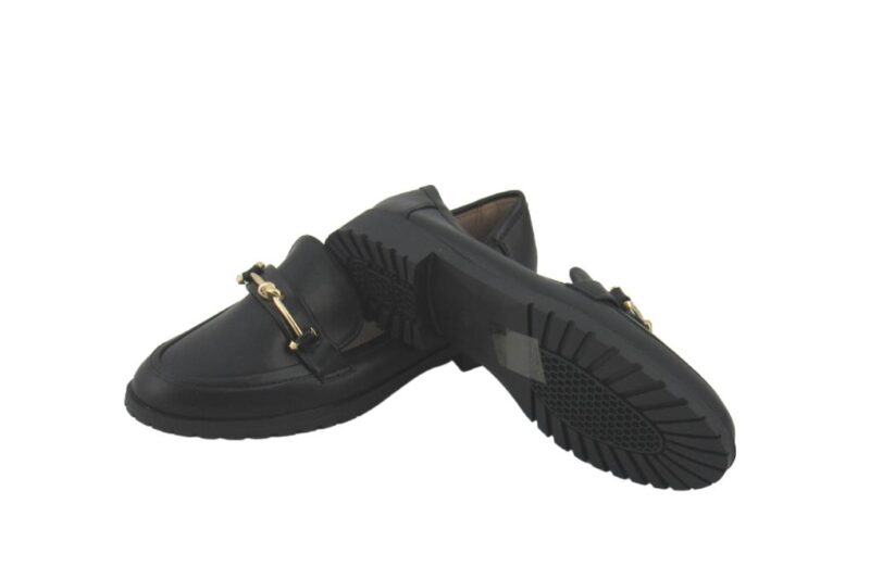 Famous Shoes Γυναικεία Loafers σε Μαύρο Χρώμα-G50-8-BLACK