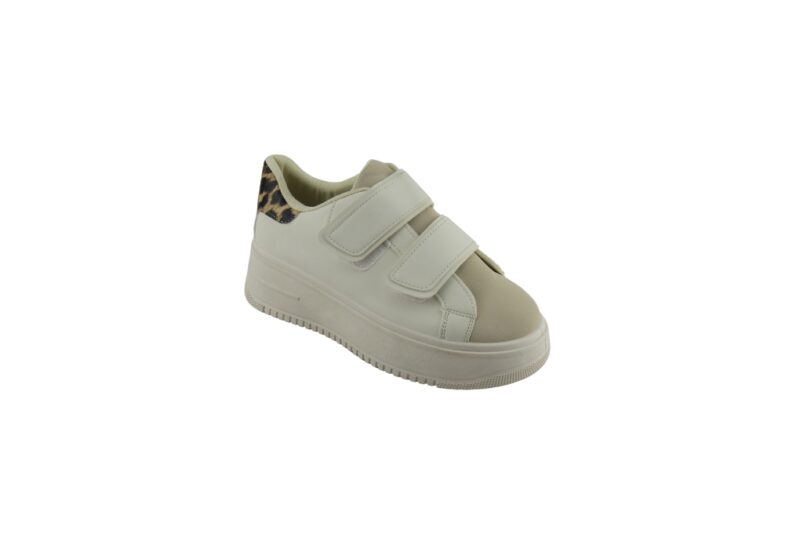 Famous Shoes Γυναικεία Sneakers Μπεζ-LY375-5-BEIGE