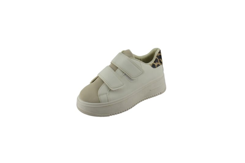 Famous Shoes Γυναικεία Sneakers Μπεζ-LY375-5-BEIGE