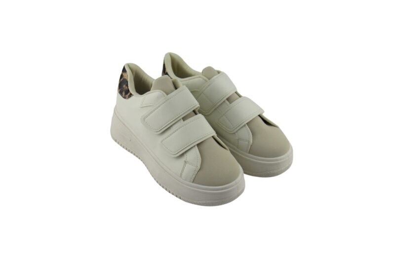 Famous Shoes Γυναικεία Sneakers Μπεζ-LY375-5-BEIGE